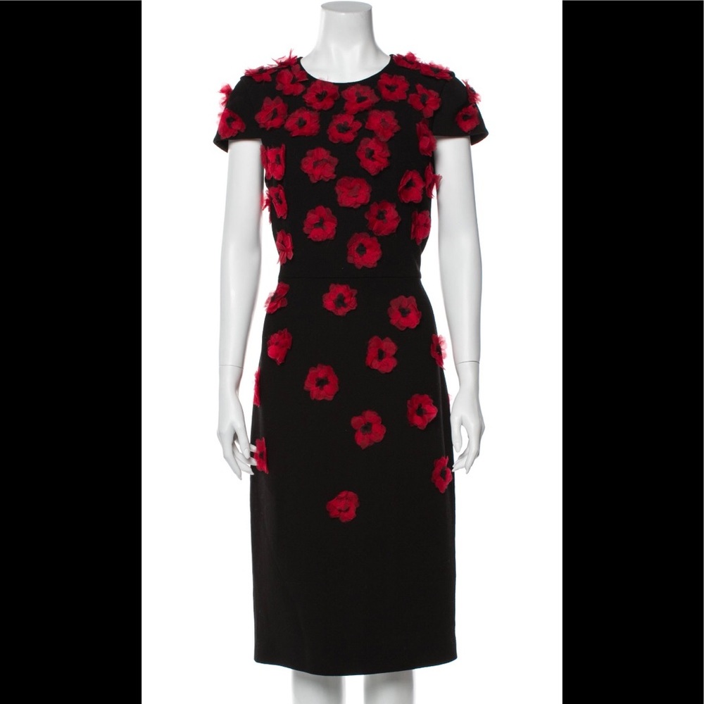 Michael Kors Virgin Wool Midi Dress